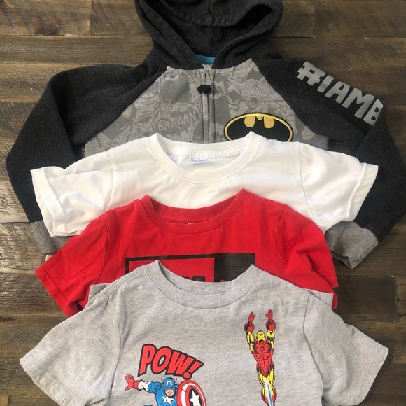 Marvel Tees/Batman Hoodie 5 - Picture 1 of 6